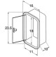 Cases side flush-mounting with door medium - NI2419 - Cansb 